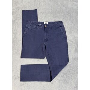 Taylor Stitch Slim Pants Mens 33x31 Blue Chino Twill Chino Cotton 5 Pocket *READ